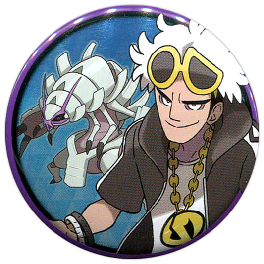 Pokemon Guzma Golisopod Can Badge Collection Alola Edition B Pokemon Center Limited Buttons [USED]