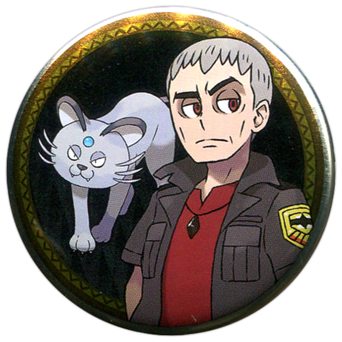 Pokemon Nanu Persian Can Badge Collection Alola Edition B Pokemon Center Limited Buttons [USED]