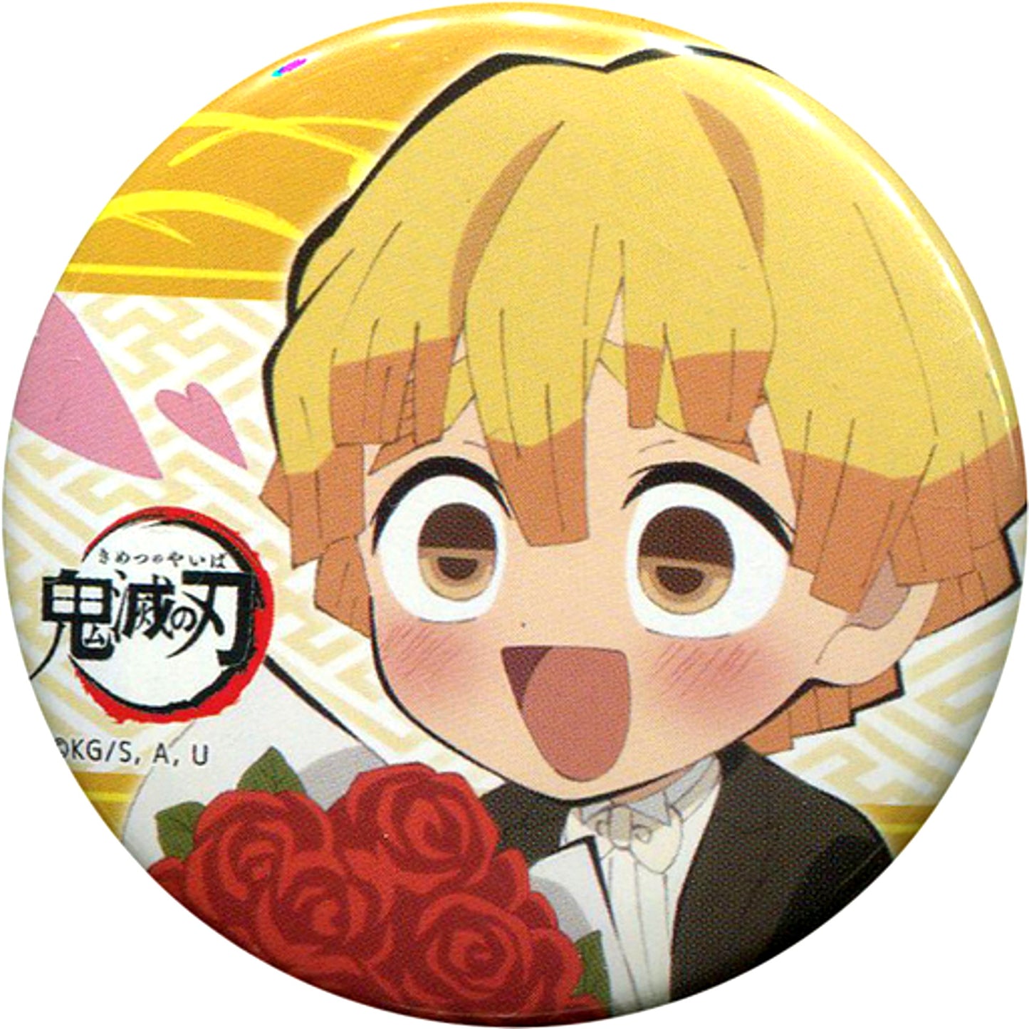 Zenitsu Agatsuma Demon Slayer: Kimetsu no Yaiba Special Event Kimetsu no Utage SD Trading Button [USED]