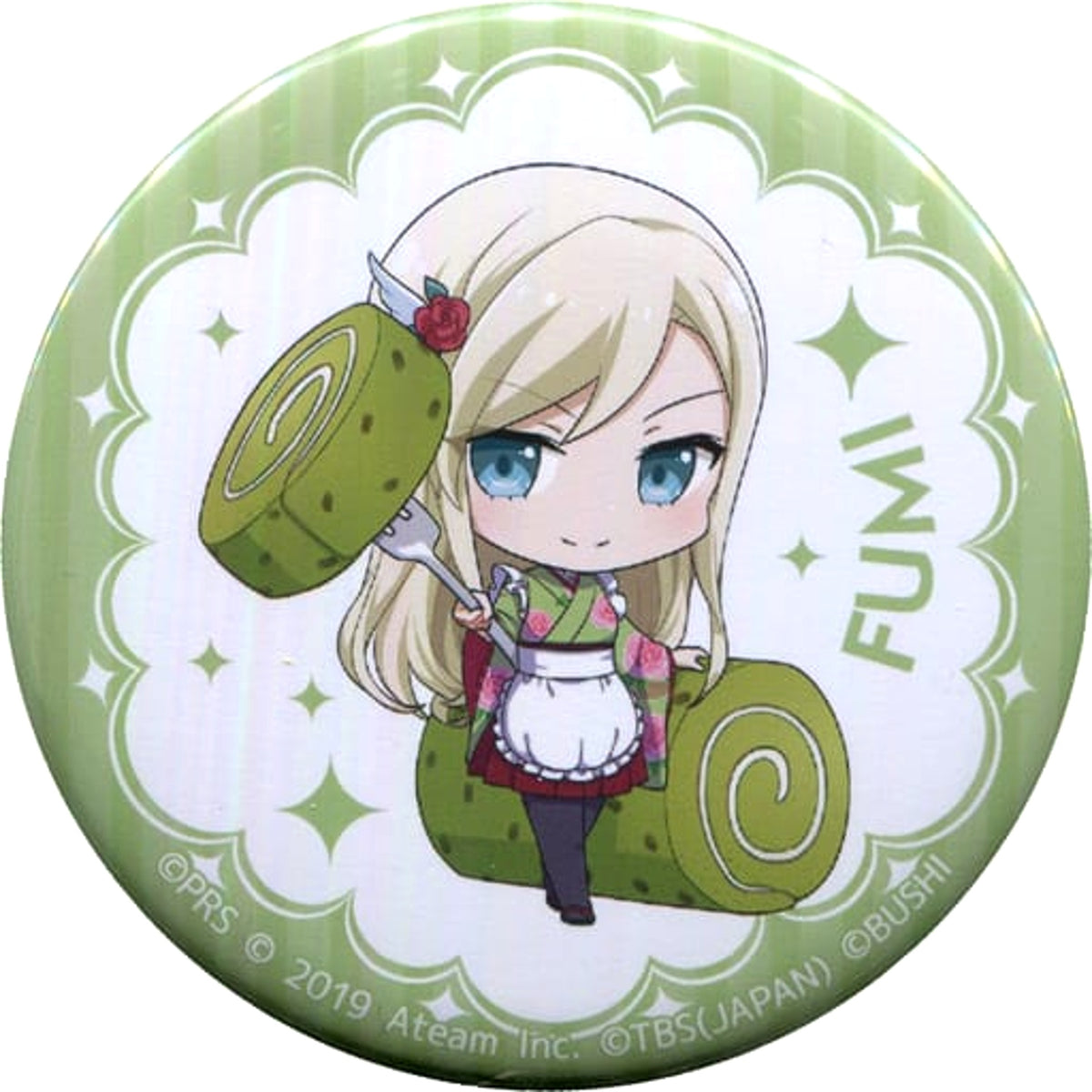 Revue Starlight Re Live Fumi Yumeoji Mini Character Can Badge Cafe 2019 Limited Buttons [USED]