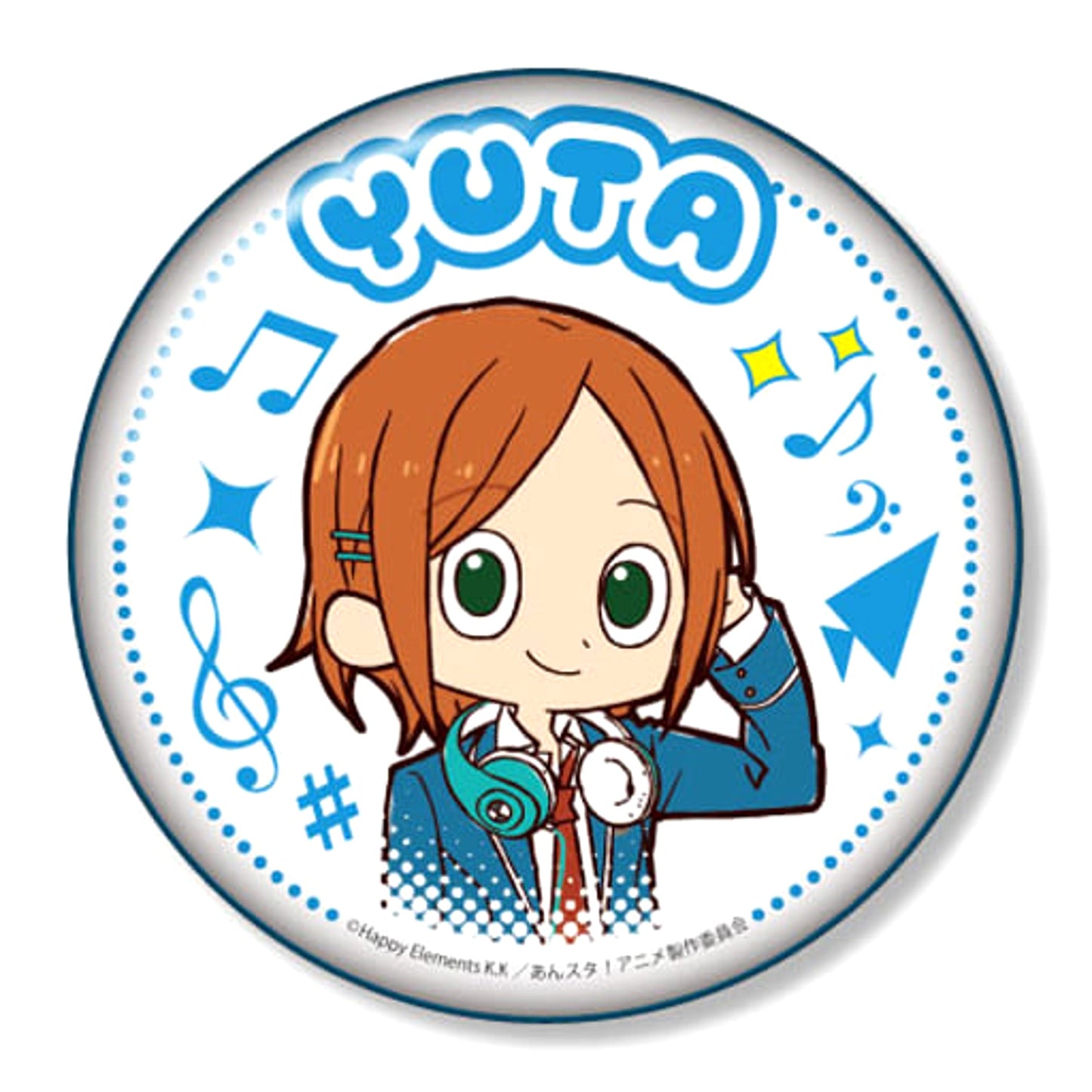Ensemble Stars! Yuta Aoi Yurukawa Art Can Badge C Buttons [USED]