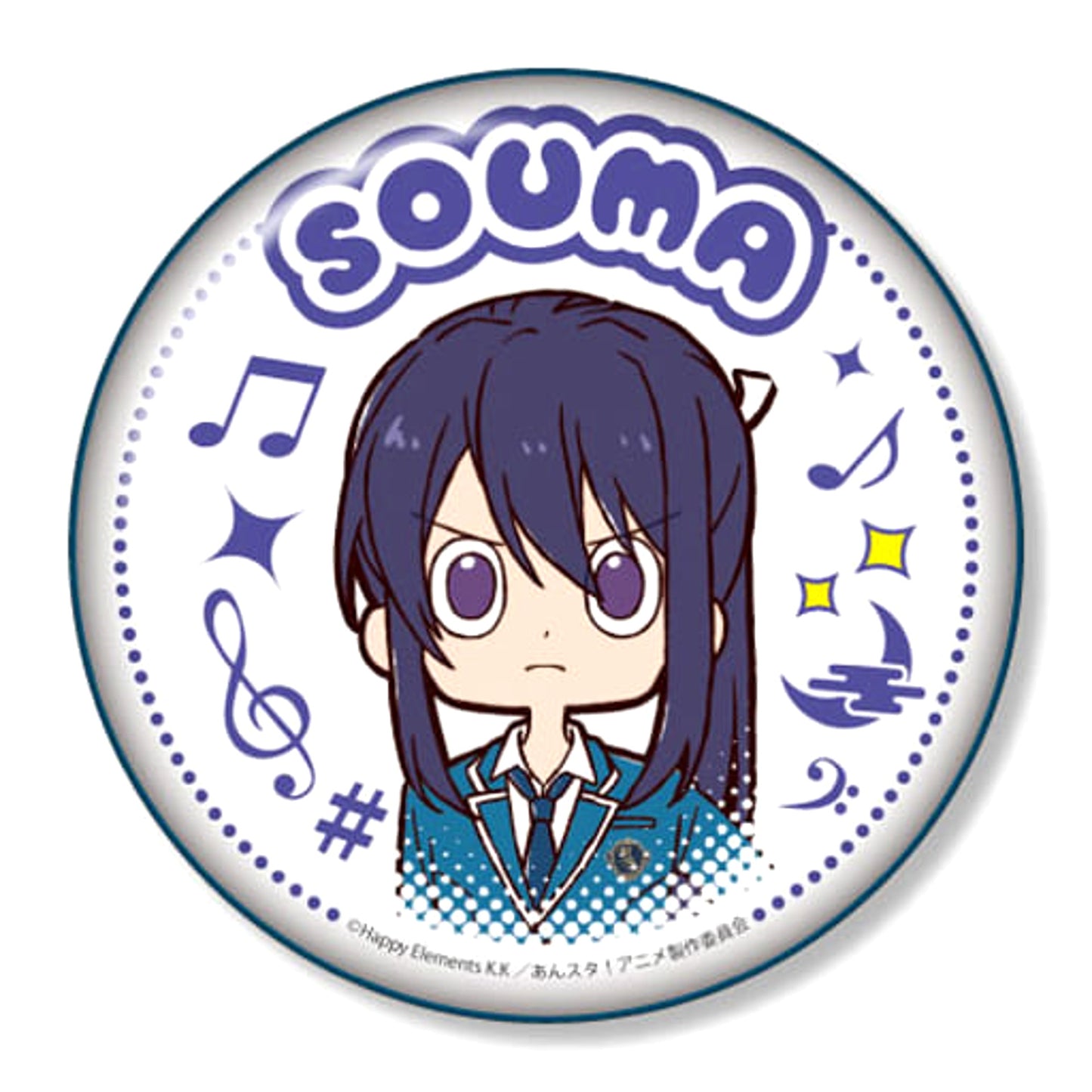 Ensemble Stars! Souma Kanzaki Yurukawa Art Can Badge D Buttons [USED]