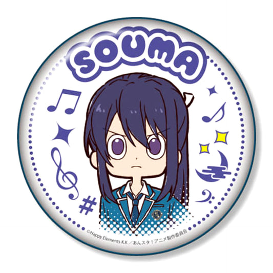 Ensemble Stars! Souma Kanzaki Yurukawa Art Can Badge D Buttons [USED]