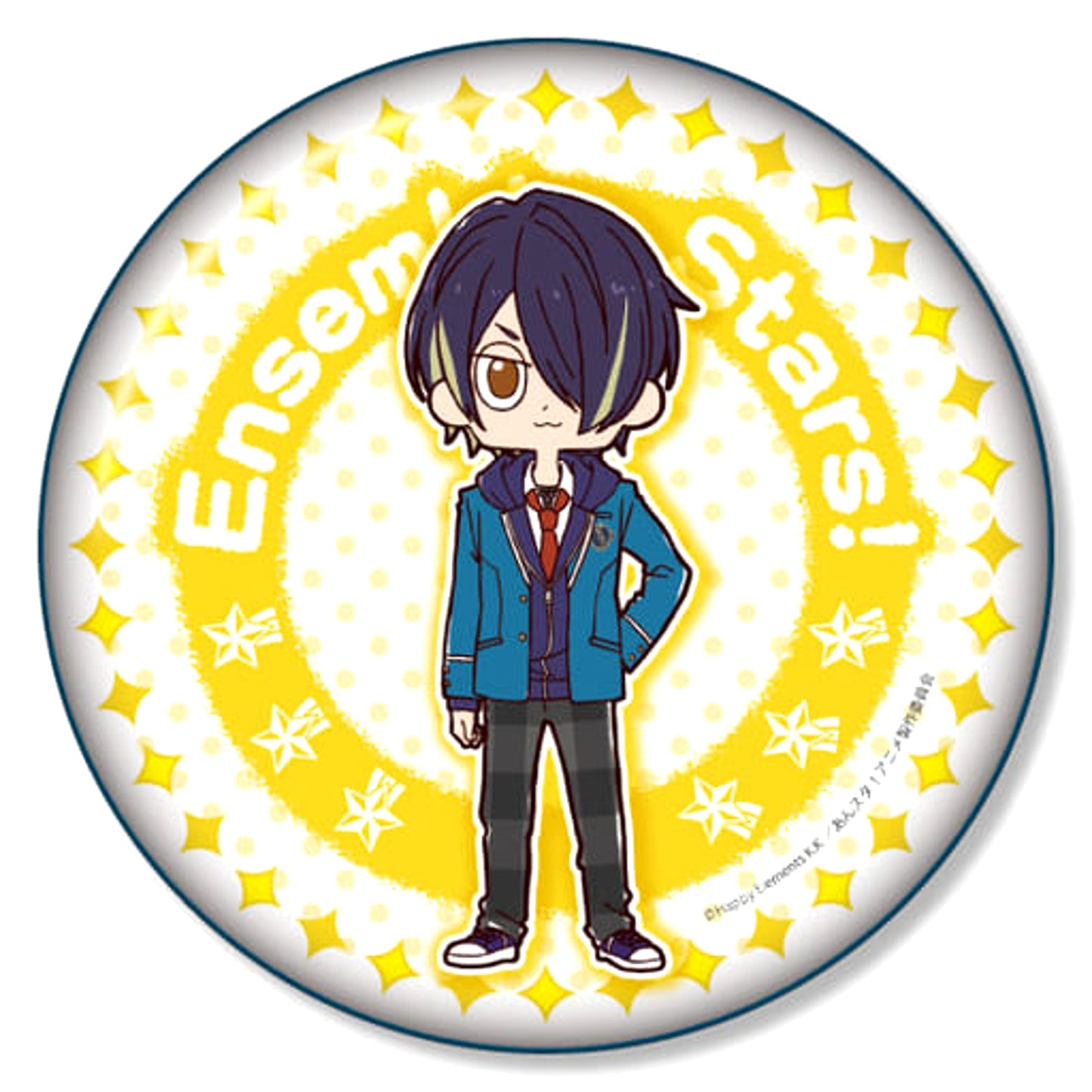 Ensemble Stars! Shinobu Sengoku Yurukawa Art Can Badge Plus C Buttons [USED]