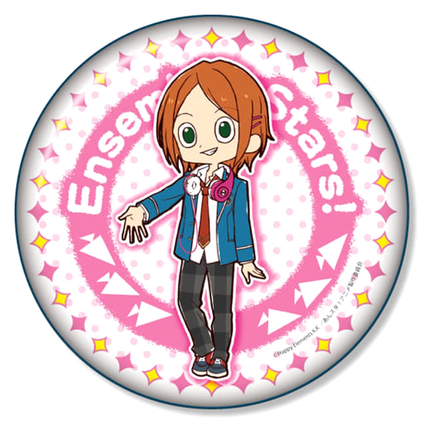 Ensemble Stars! Hinata Aoi Yurukawa Art Can Badge Plus C Buttons [USED]