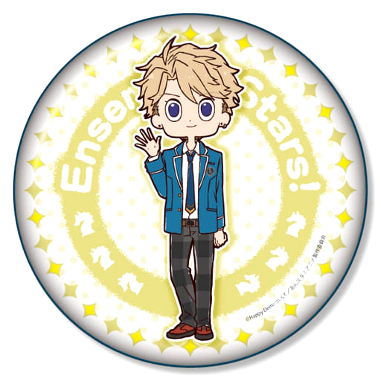 Ensemble Stars! Arashi Narukami Yurukawa Art Can Badge Plus E Buttons [USED]