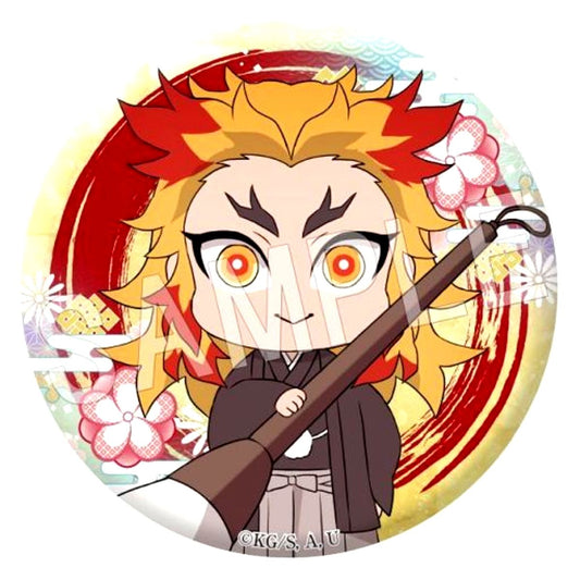 Kyojuro Rengoku Demon Slayer: Kimetsu no Yaiba Trading Button Calligraphy Ver. Type-B [USED]