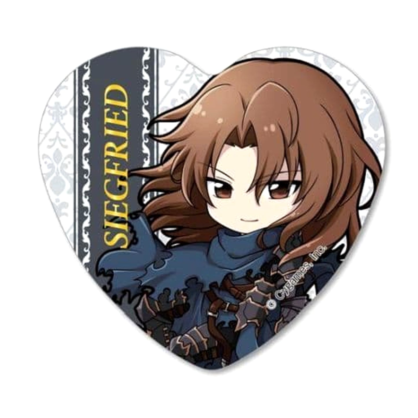 Granblue Fantasy Siegfried Pukasshu Heart Can Badge Buttons [USED]