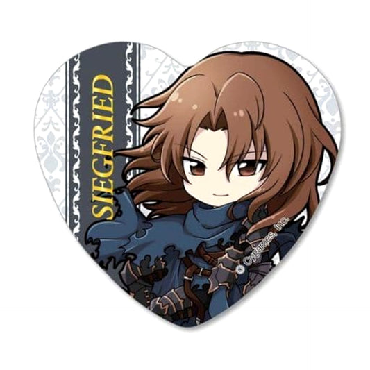 Granblue Fantasy Siegfried Pukasshu Heart Can Badge Buttons [USED]