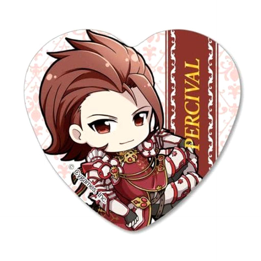 Granblue Fantasy Percival Pukasshu Heart Can Badge Buttons [USED]