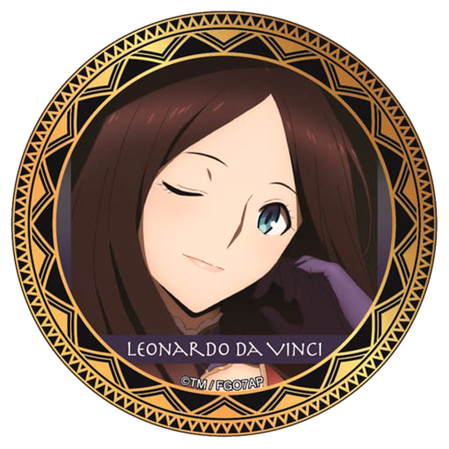 Fate/Grand Order: Absolute Demonic Front - Babylonia Caster/Leonardo Da Vinci Kazary Can Badge Buttons [USED]