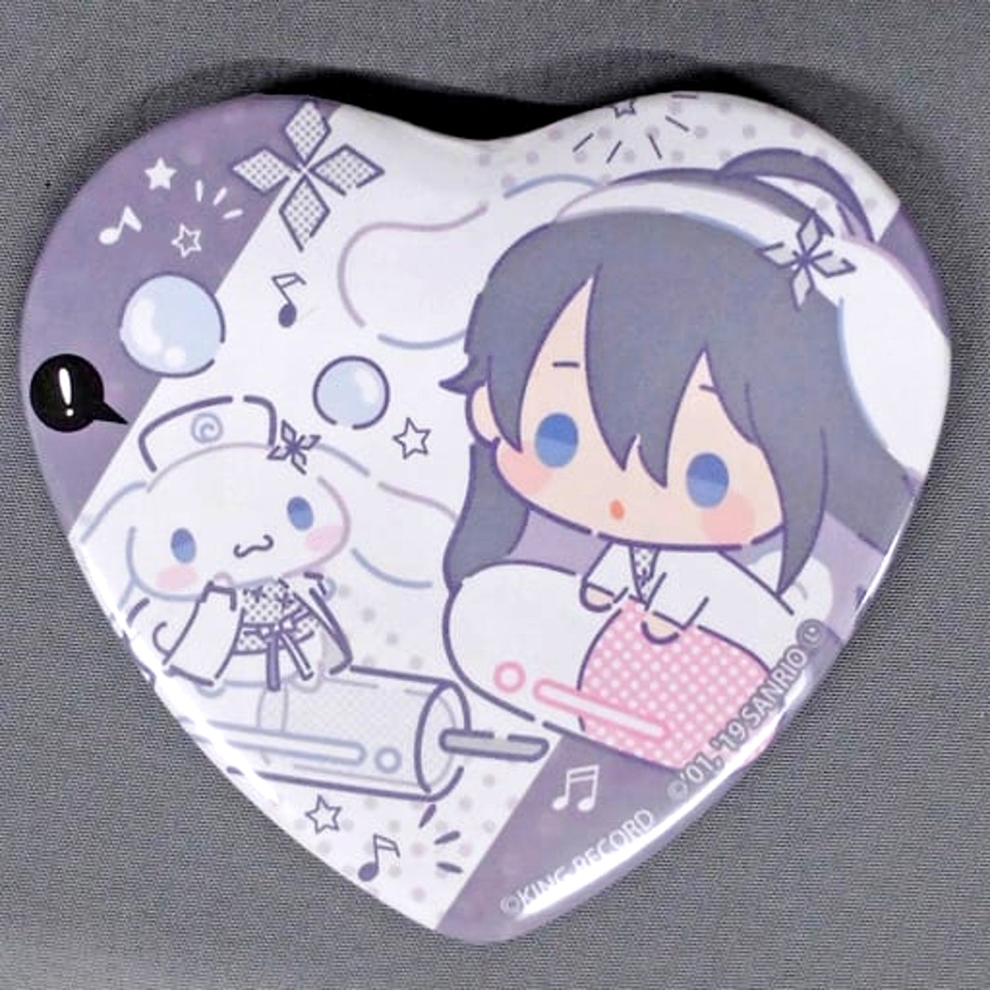 Hypnosis Mic: Division Rap Battle Sanrio Nakayoku Edit Jakurai Jinguji Trading Heart Can Badge Special Collaboration in Sanrio Puroland Limited Buttons [USED]