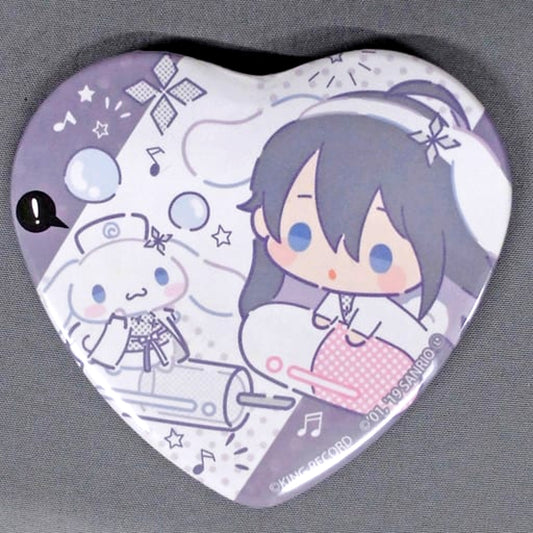 Hypnosis Mic: Division Rap Battle Sanrio Nakayoku Edit Jakurai Jinguji Trading Heart Can Badge Special Collaboration in Sanrio Puroland Limited Buttons [USED]