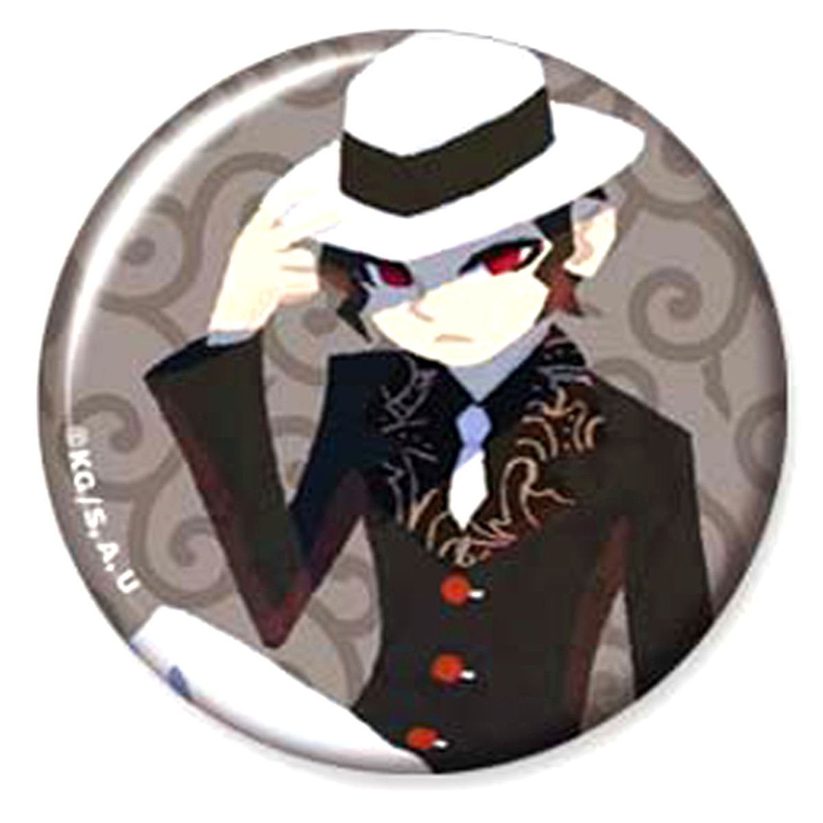 Muzan Kibutsuji Demon Slayer: Kimetsu no Yaiba Es Series Nino Trading Badge Collection Creators Ver. Button [USED]
