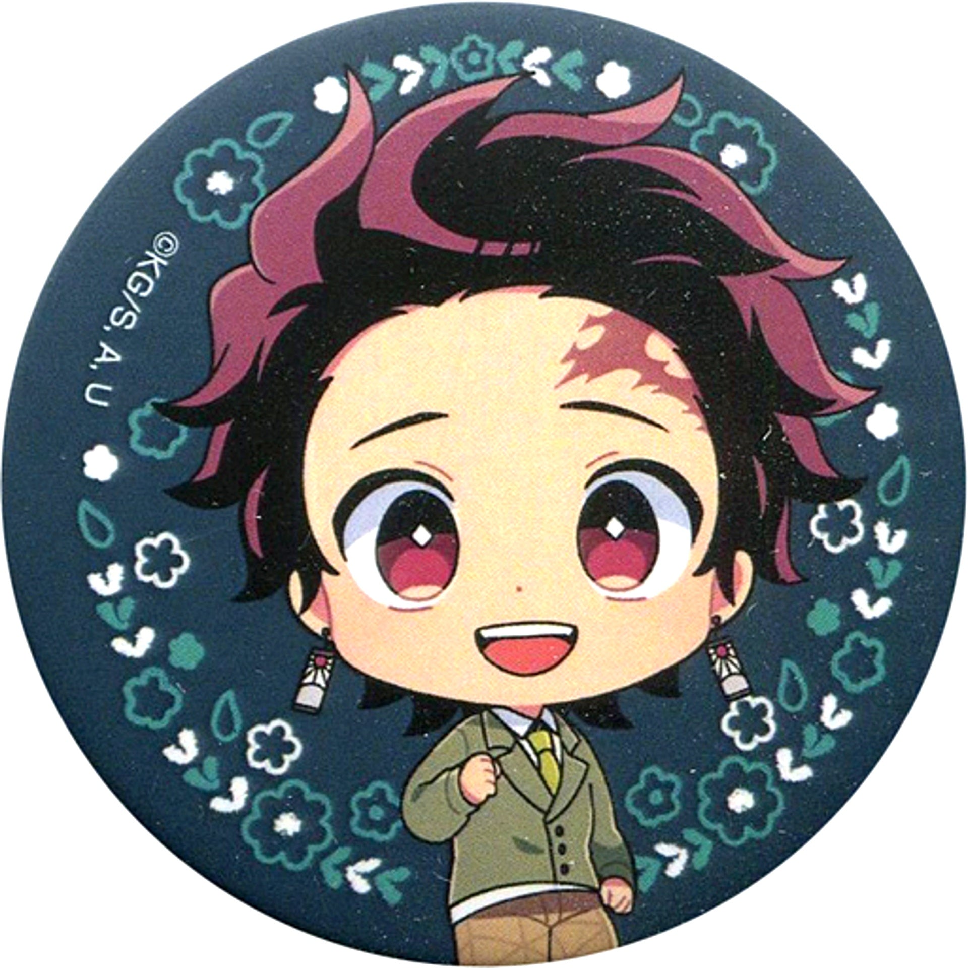Tanjiro Kamado Demon Slayer Kimetsu no Yaiba Kimetsu Academy Trading Button Animate Girls Festival 2019 AGF [USED]