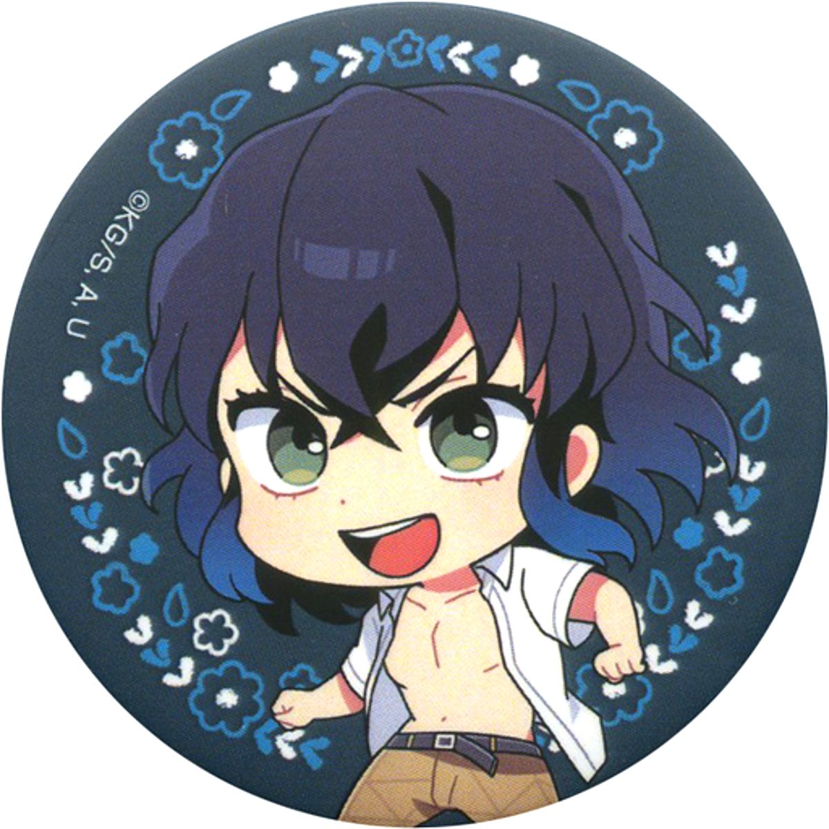 Inosuke Hashibira Junior High and High School!! Kimetsu Academy Story Trading Button animate Girls Festival 2019 Goods [USED]