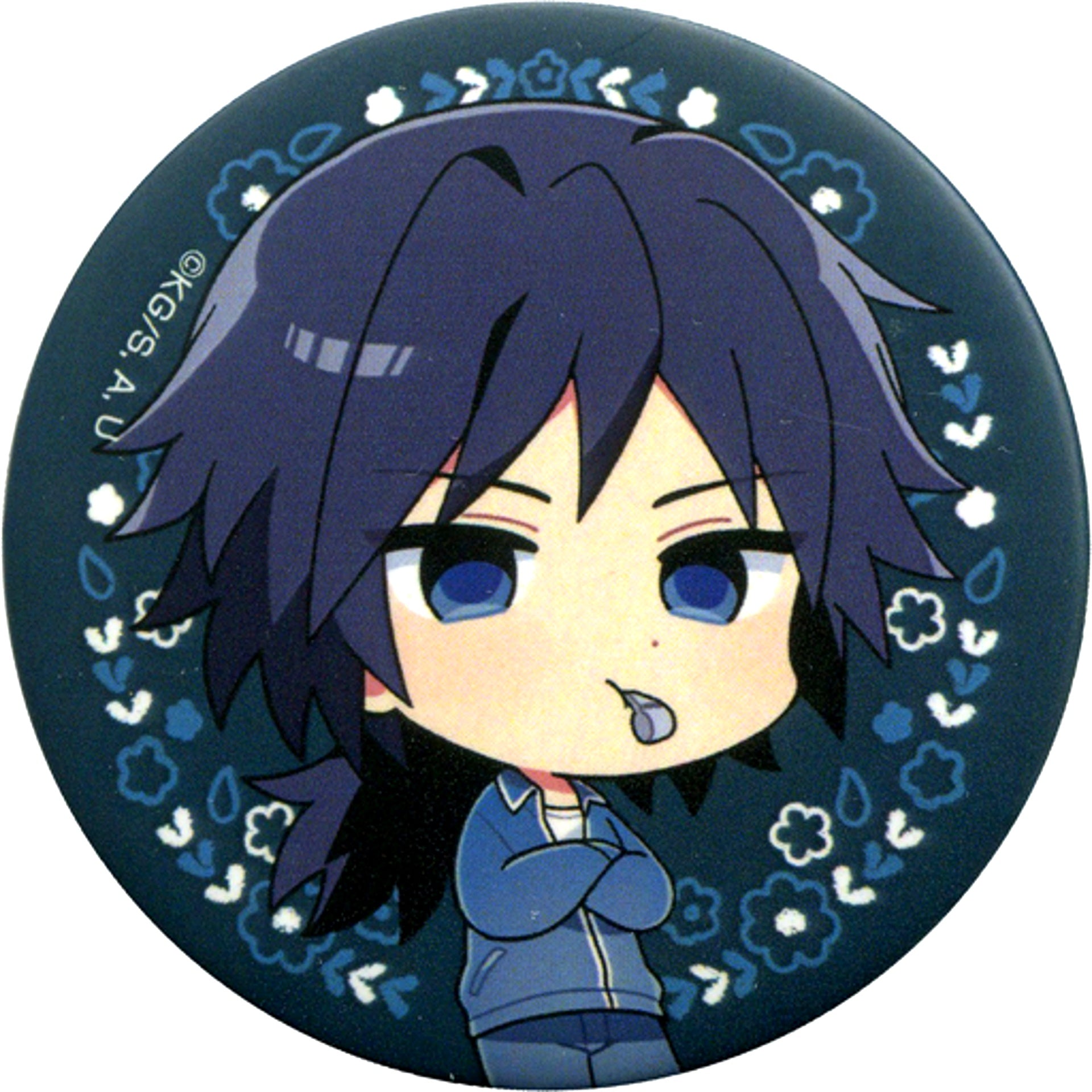 Giyu Tomioka Demon Slayer Kimetsu no Yaiba Kimetsu Academy Trading Button Animate Girls Festival 2019 AGF [USED]