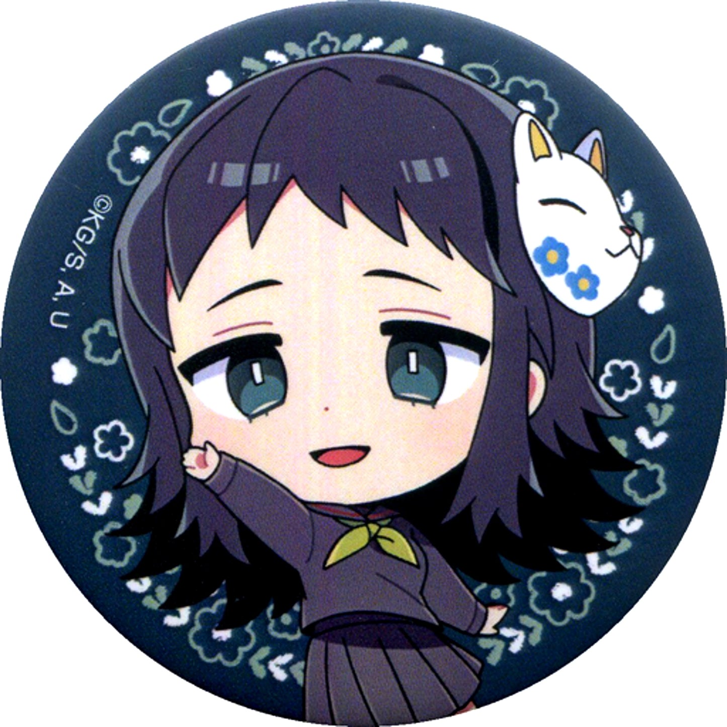 Makomo Demon Slayer Kimetsu no Yaiba Kimetsu Academy Trading Button Animate Girls Festival 2019 AGF [USED]