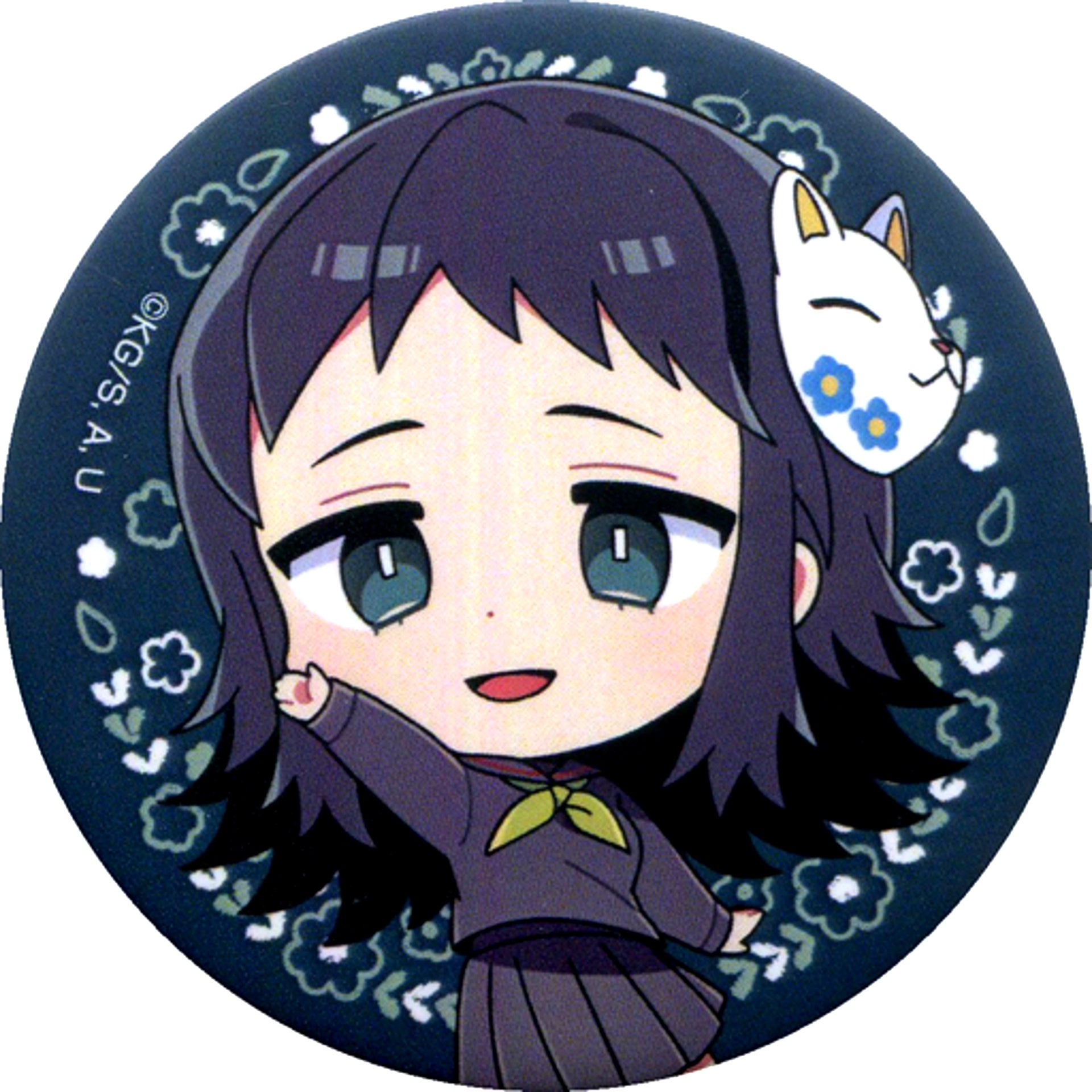 Makomo Demon Slayer Kimetsu no Yaiba Kimetsu Academy Trading Button Animate Girls Festival 2019 AGF [USED]