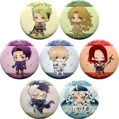 Fate/Grand Order Rider/Achilles & Others Chaldea Boys Collection 2019 Trading Can Badge animate Girls Festival 2019 Limited All 7 Types Set Buttons [USED]