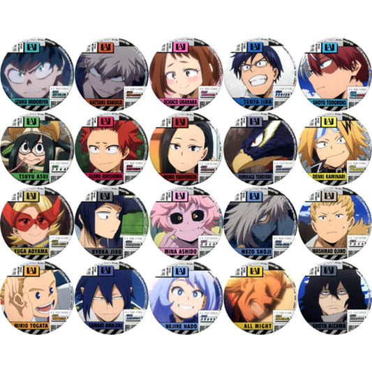 Katsuki Bakugo & Others My Hero Academia All 20 Types Set Torucolle Button Step to the Future [USED]