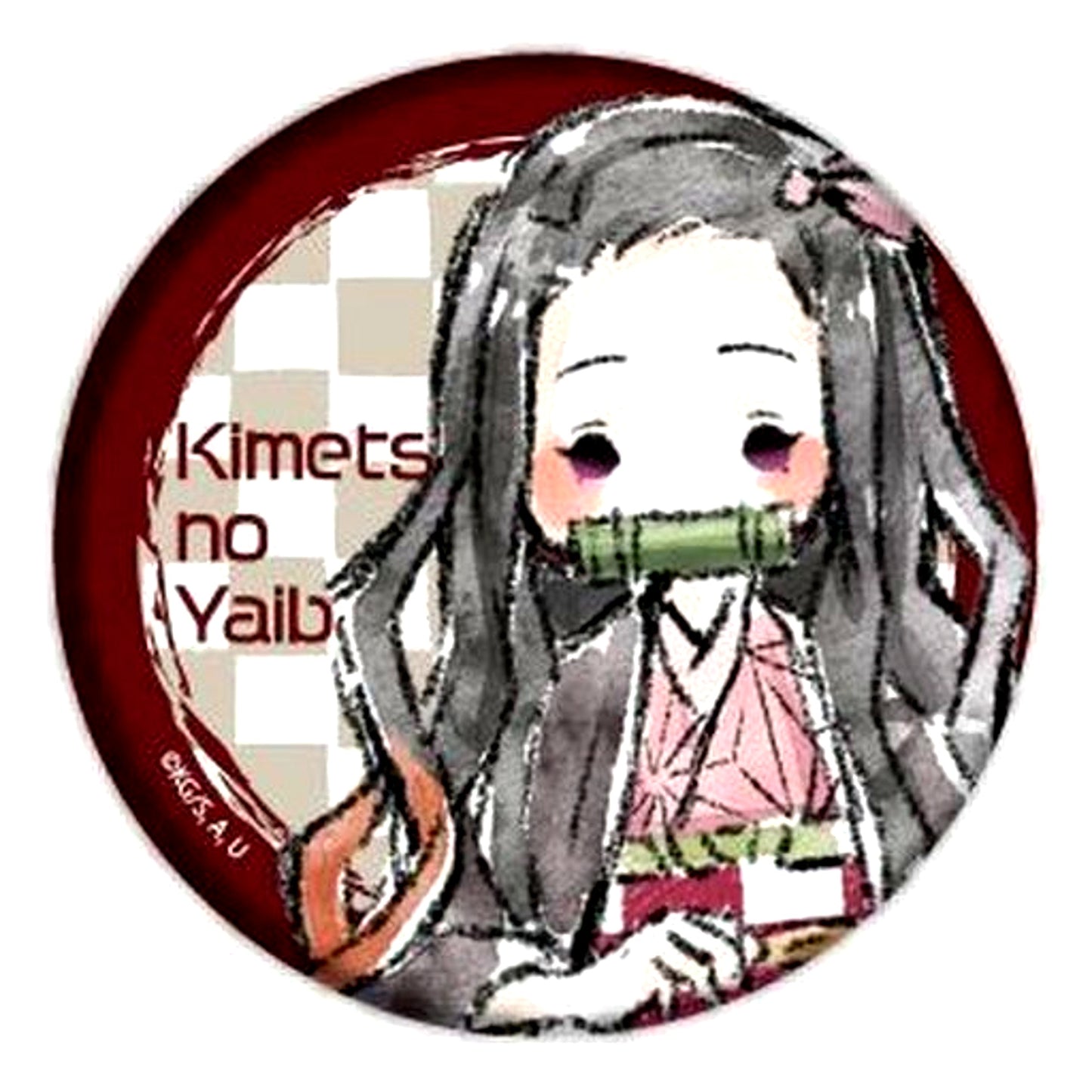 Nezuko Kamado 01 GraffArt Design Button Demon Slayer [USED]