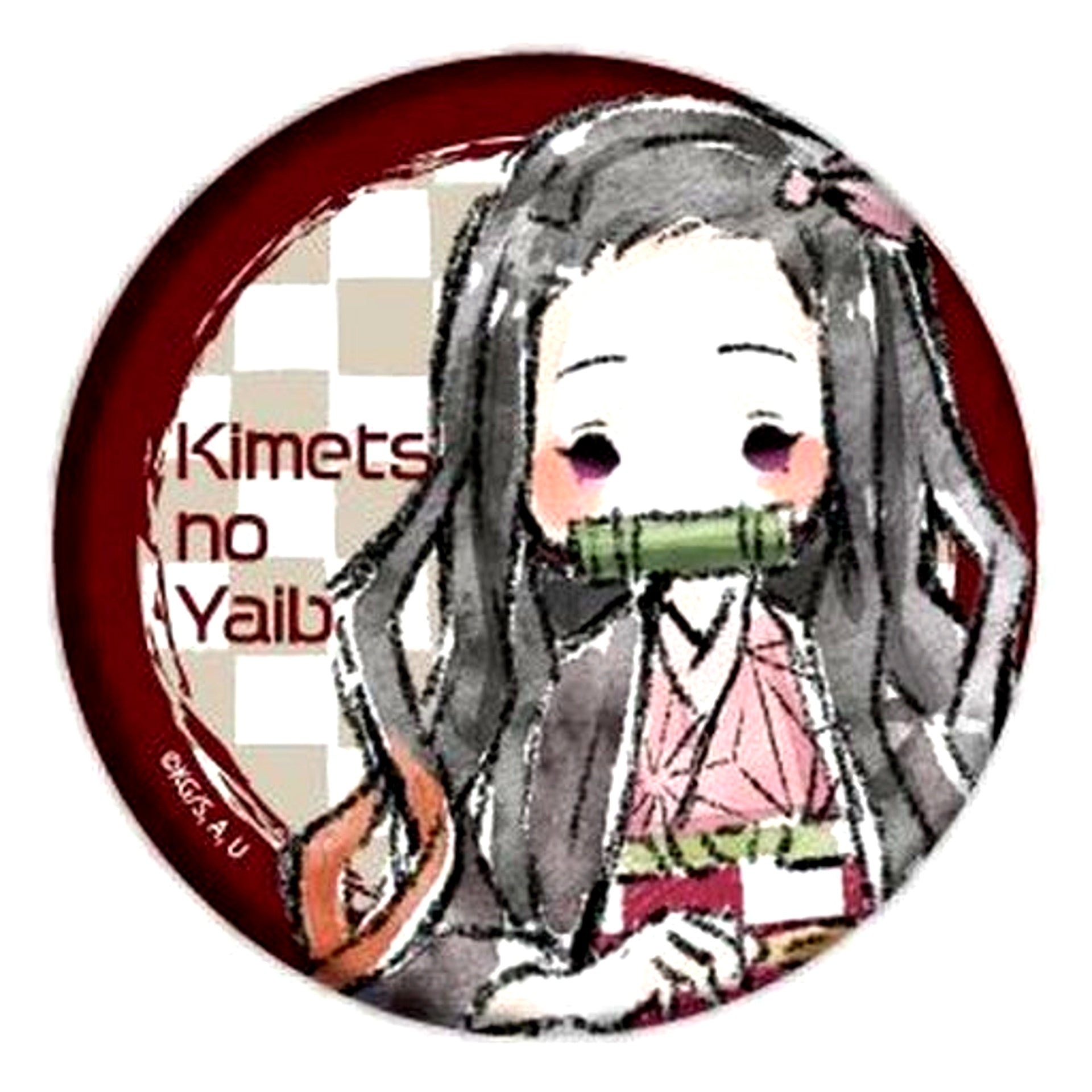 Nezuko Kamado 01 GraffArt Design Button Demon Slayer [USED]