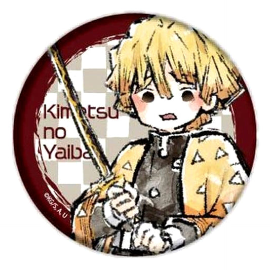Zenitsu Agatsuma Demon Slayer: Kimetsu no Yaiba Graph Art Design Button 1 [USED]