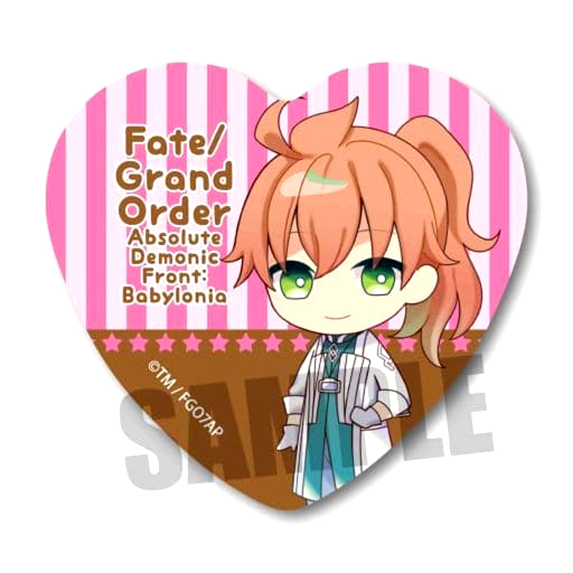 Fate/Grand Order -Absolute Demonic Front: Babylonia- Romani Archaman Heart Can Badge [USED]