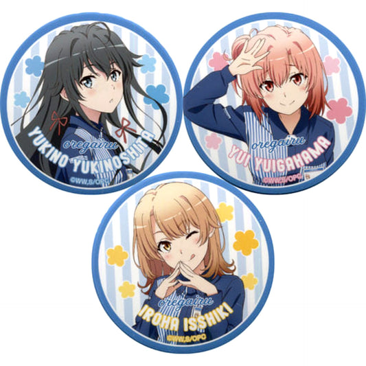 Yukino Yui Iroha My Teen Romantic Comedy SNAFU Set of 3 Button LAWSON Limited [USED]