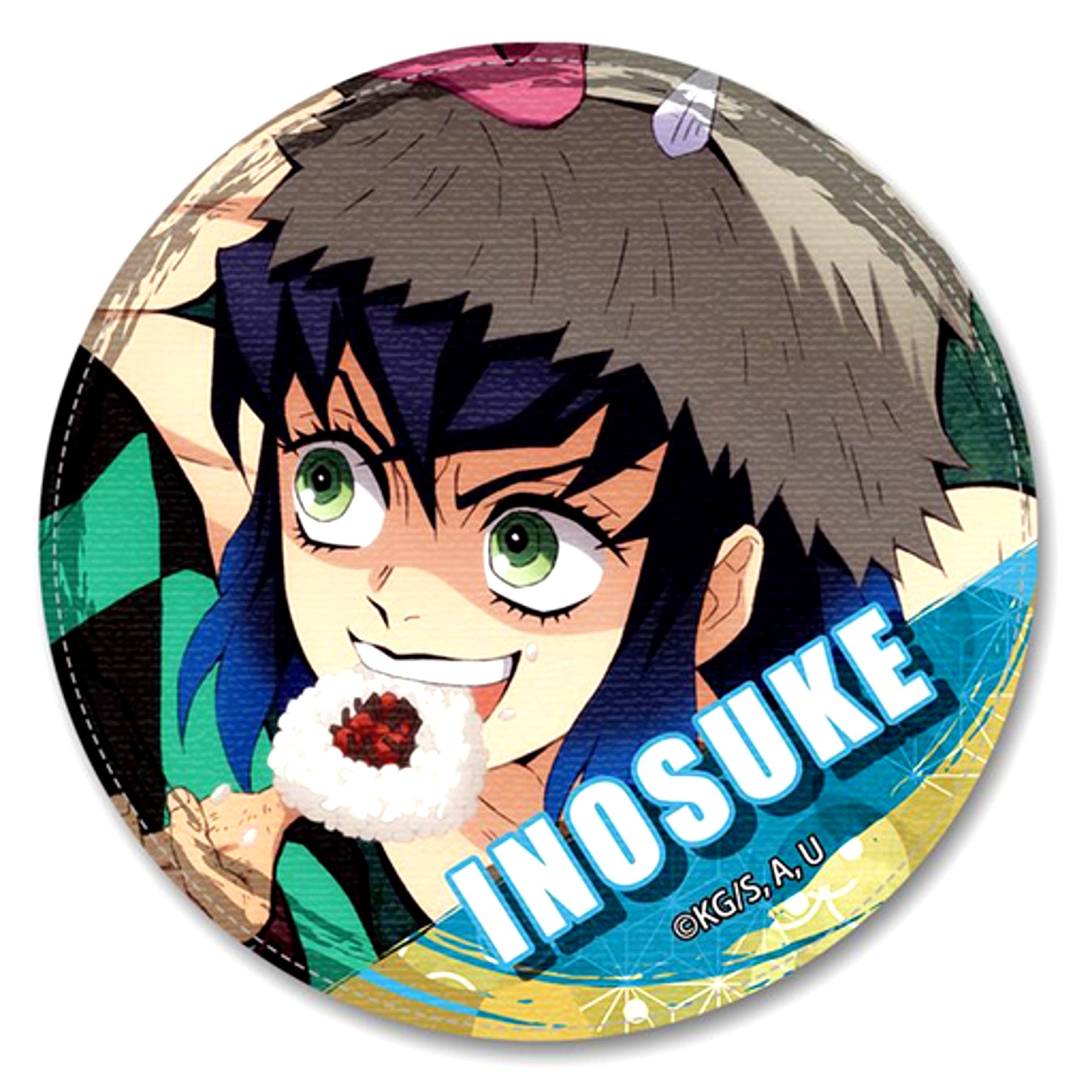 11. Inosuke Hashibira B Leather Badge Ver.2 Demon Slayer: Kimetsu no Yaiba [USED]