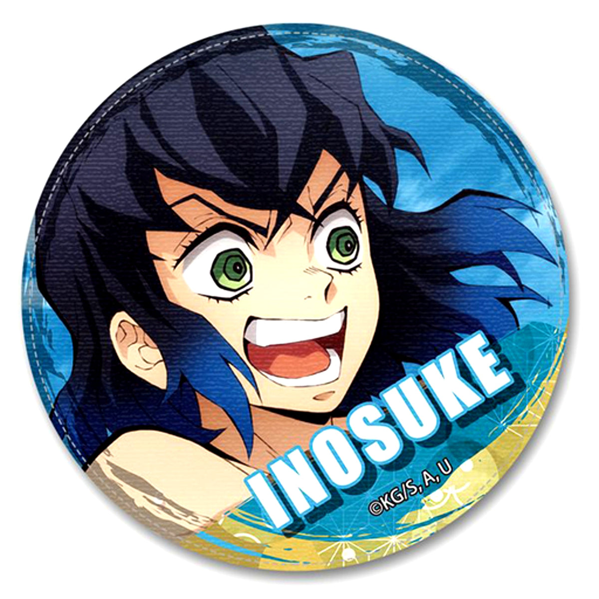 12. Inosuke Hashibira C Leather Badge Ver.2 Demon Slayer: Kimetsu no Yaiba [USED]