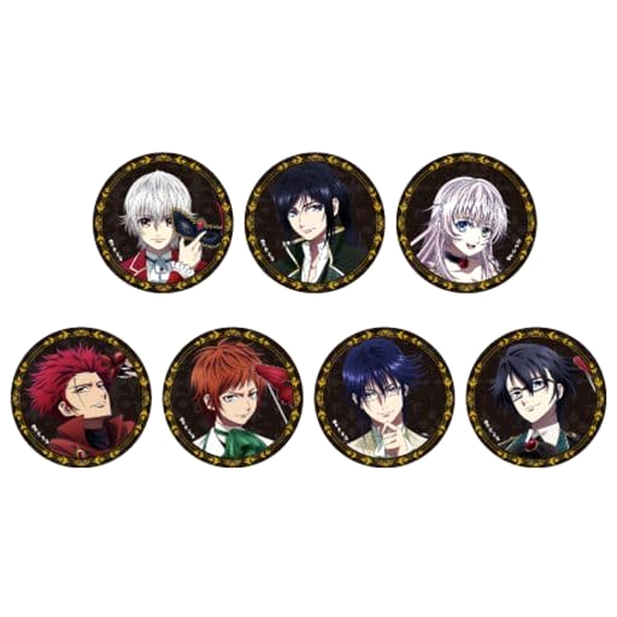 K Seven Stories Yashiro Isana & Others Blind Packaged Can Badge 05 All 7 Types Set Buttons [USED]