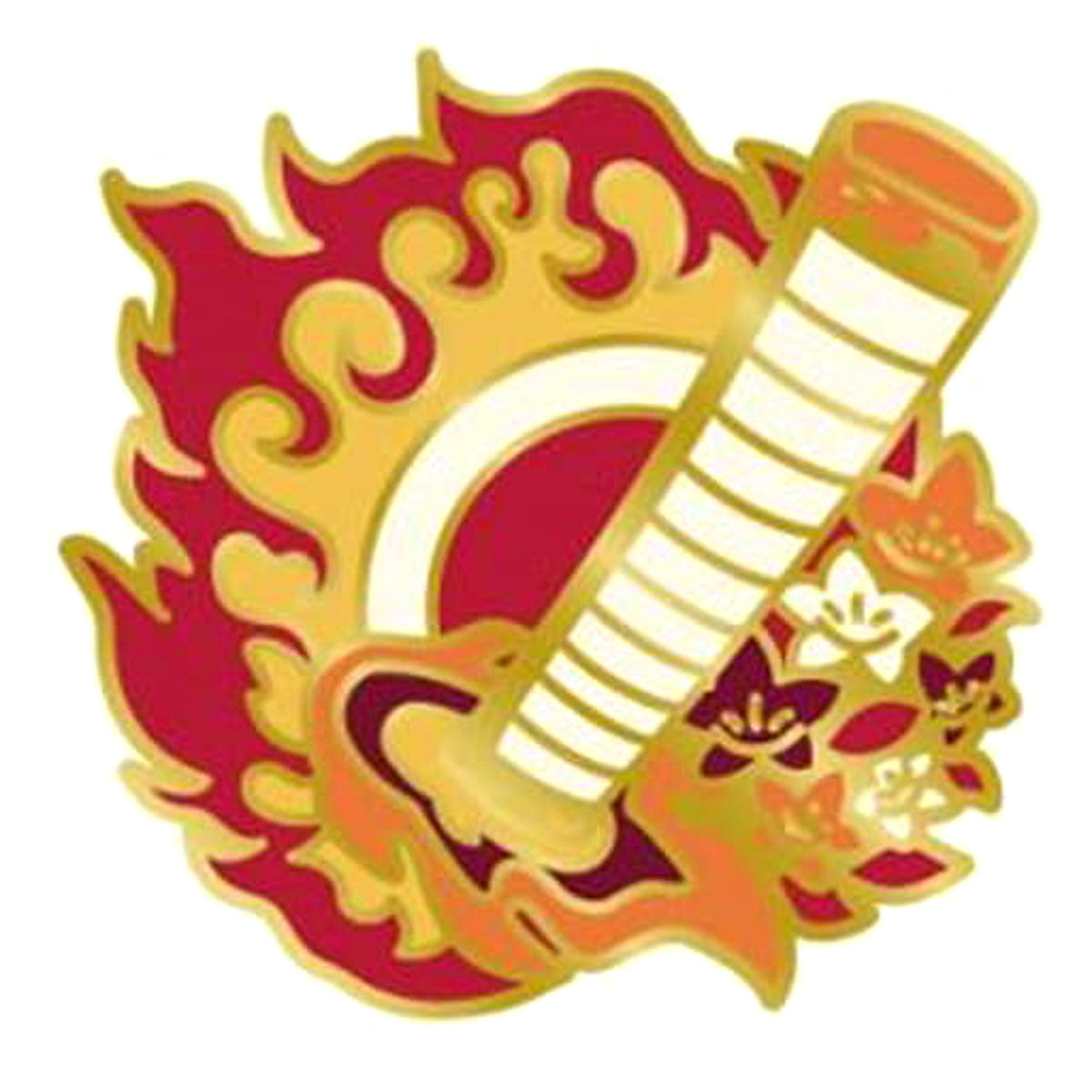 Demon Slayer: Kimetsu no Yaiba Kyojuro Rengoku Pins Collection Part 3 Buttons [USED]