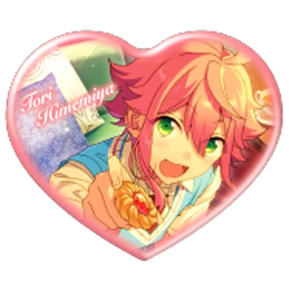 Ensemble Stars! Touri Himemiya Heart Can Badge Beta Vol.2 Buttons [USED]