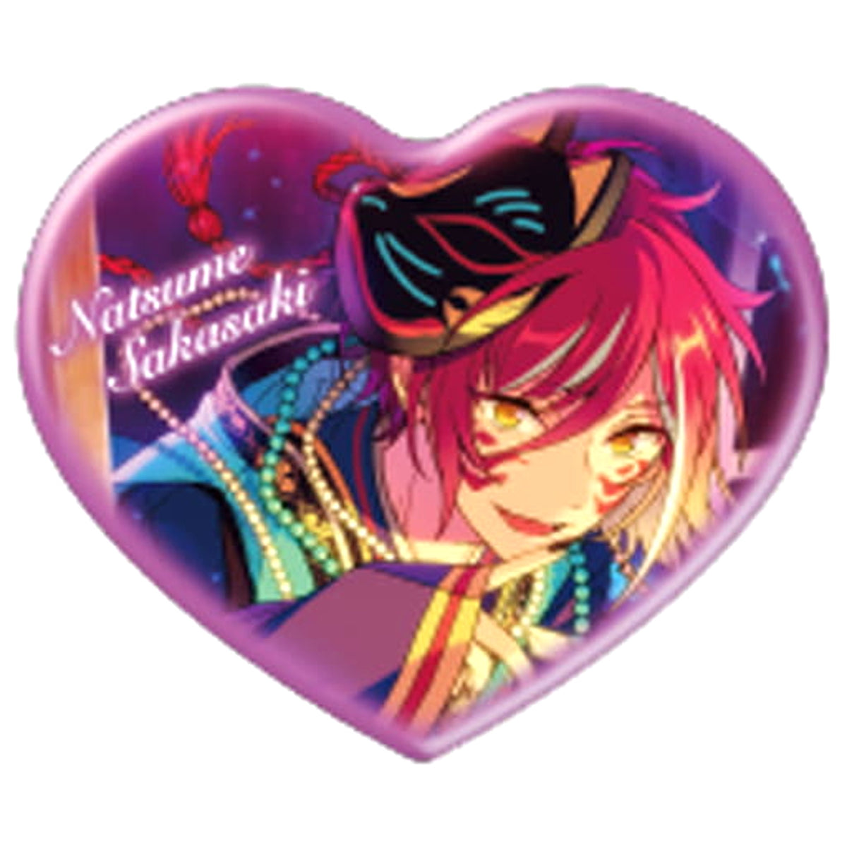 Ensemble Stars! Natsume Sakasaki Heart Can Badge Beta Vol.4 Buttons [USED]