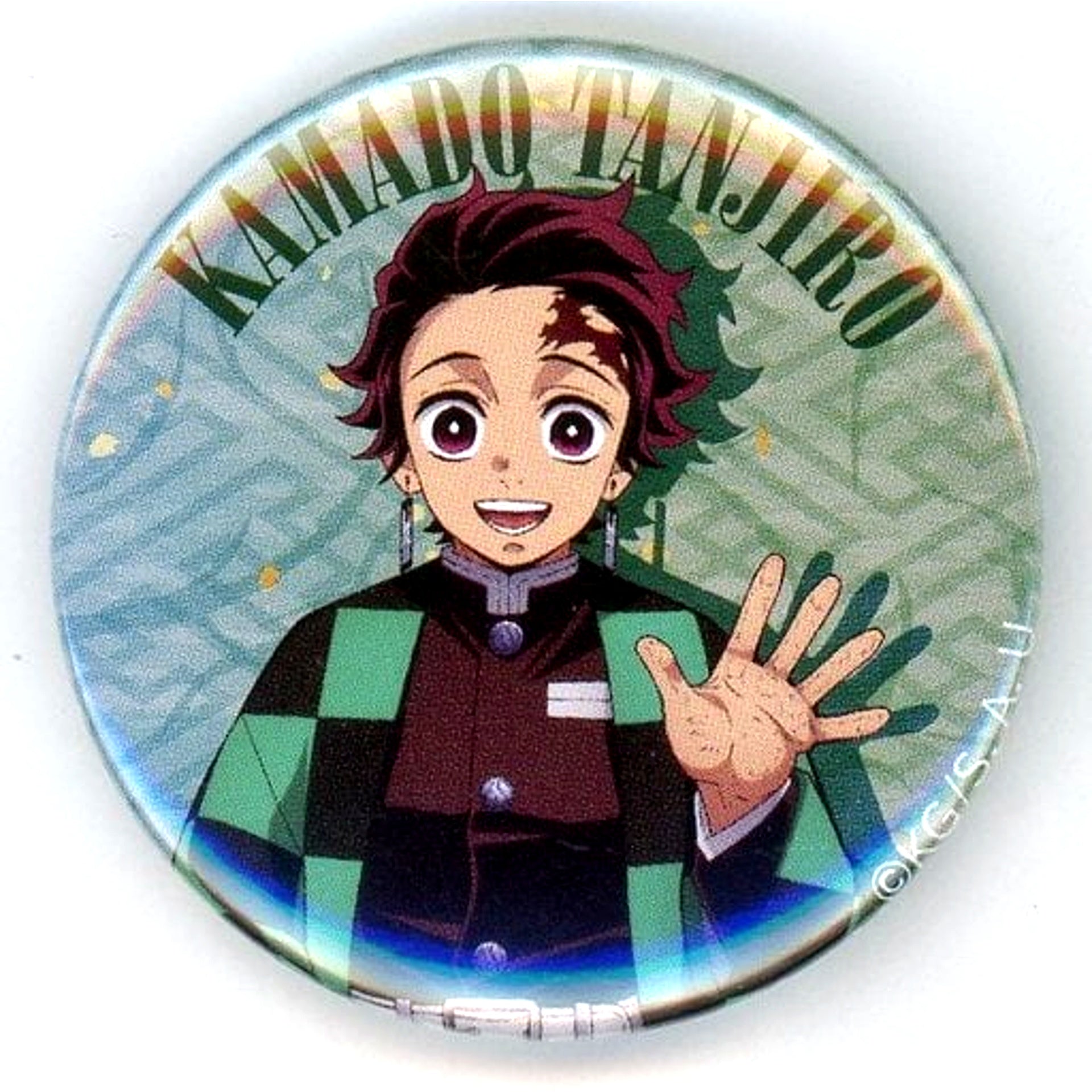 Tanjiro Kamado Demon Slayer Capsule Toy Mini Button B POP UP STORE in Loft Danran [USED]