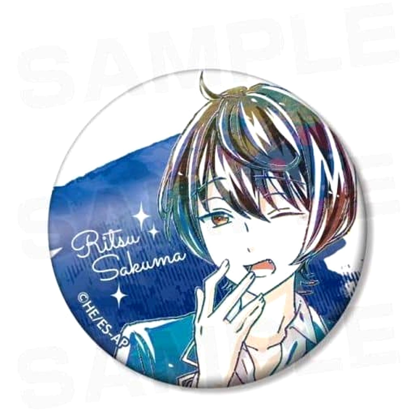 Ritsu Sakuma Ensemble Stars! Trading Ani-Art Button Ver.B [USED]