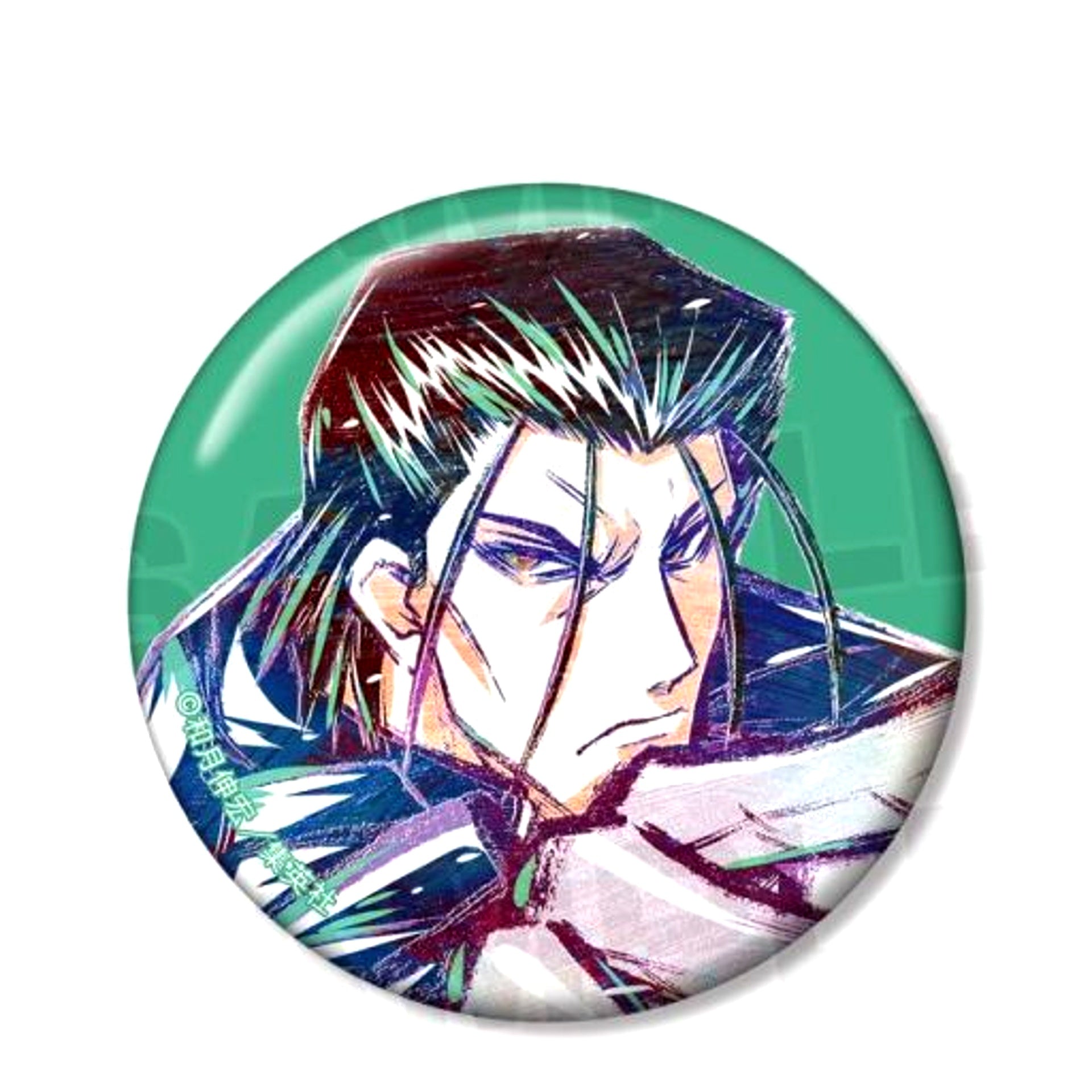 Hajime Saito Rurouni Kenshin Meiji Kenkaku Romantan Trading Ani-Art Button [USED]