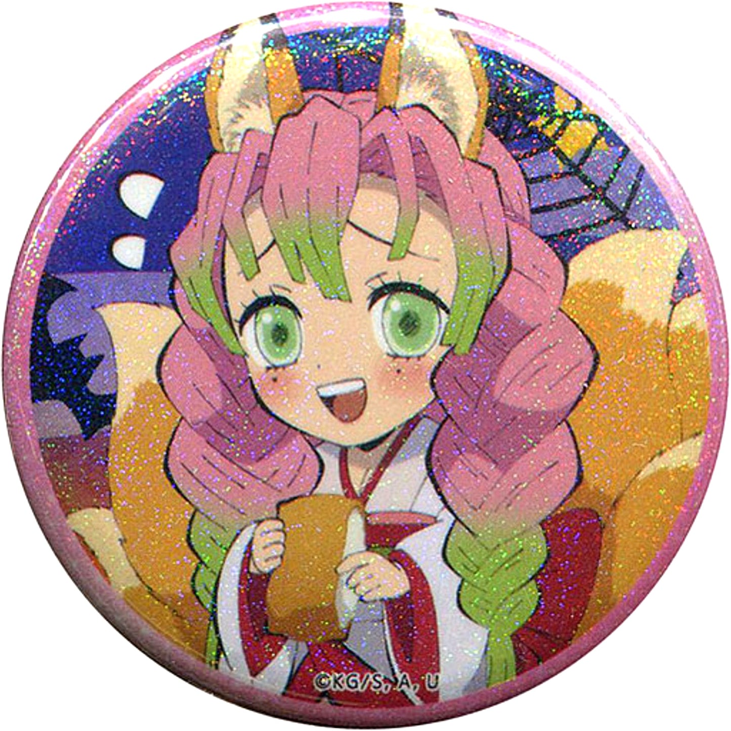Mitsuri Kanroji Hologram Demon Slayer: Kimetsu no Yaiba x ufotable cafe DINING Happy Halloween 2nd Random Button [USED]