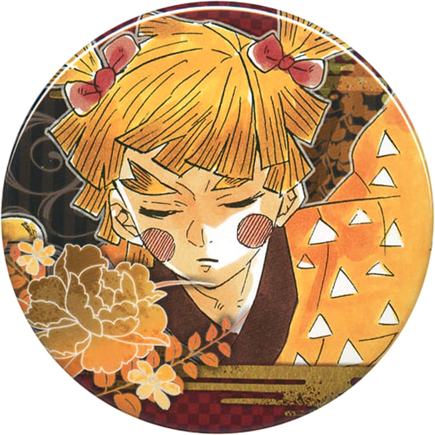 Zenitsu Agatsuma Eyes Closed Demon Slayer: Kimetsu no Yaiba Collection Button Part 2 Jump Shop Limited [USED]
