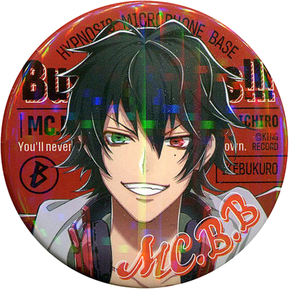 Hypnosis Mic: Division Rap Battle Ichiro Yamada Character Badge Collection Official Store Hypnosis Microphone Base Limited Buttons [USED]