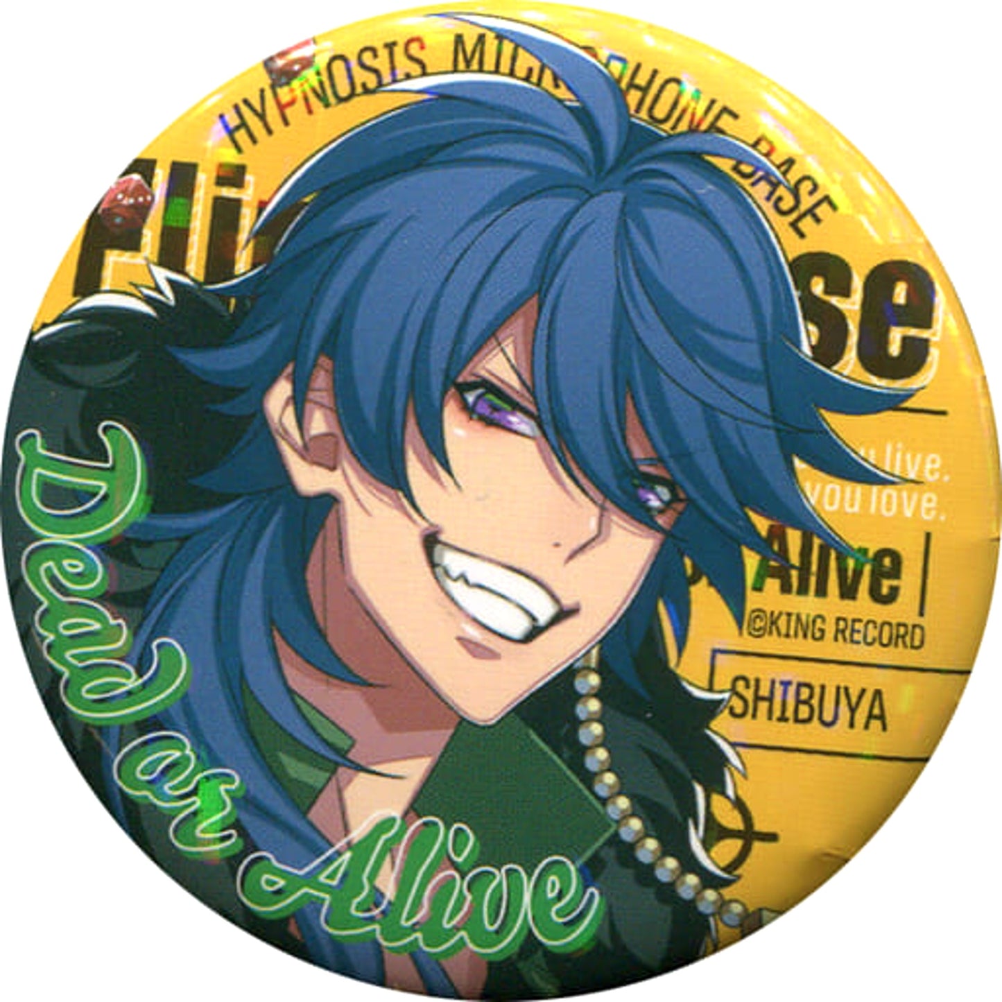 Hypnosis Mic: Division Rap Battle Dice Arisugawa Character Badge Collection Official Store Hypnosis Microphone Base Limited Buttons [USED]