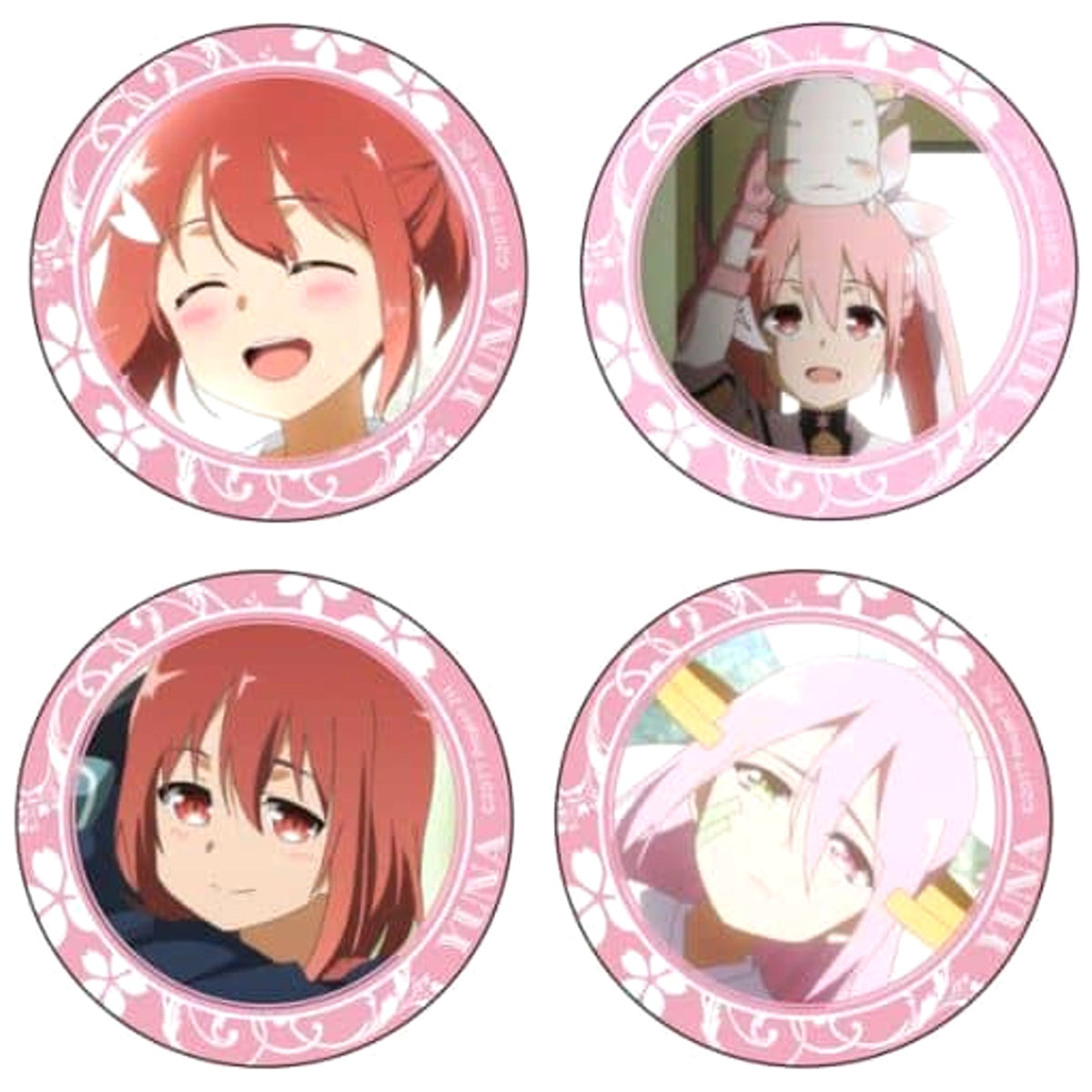Yuna Yuki is a Hero Yuna Yuki Recommended Character Can Badge Set Set of 4 Buttons [USED]
