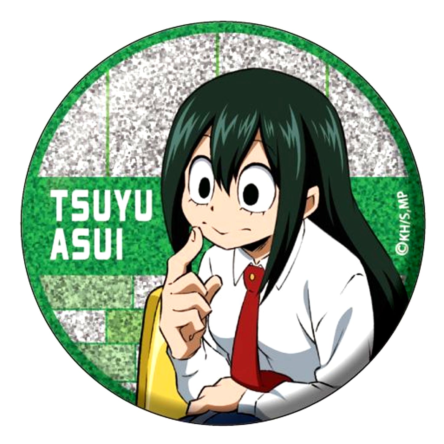Tsuyu Asui Glitter My Hero Academia Button Collection [USED]