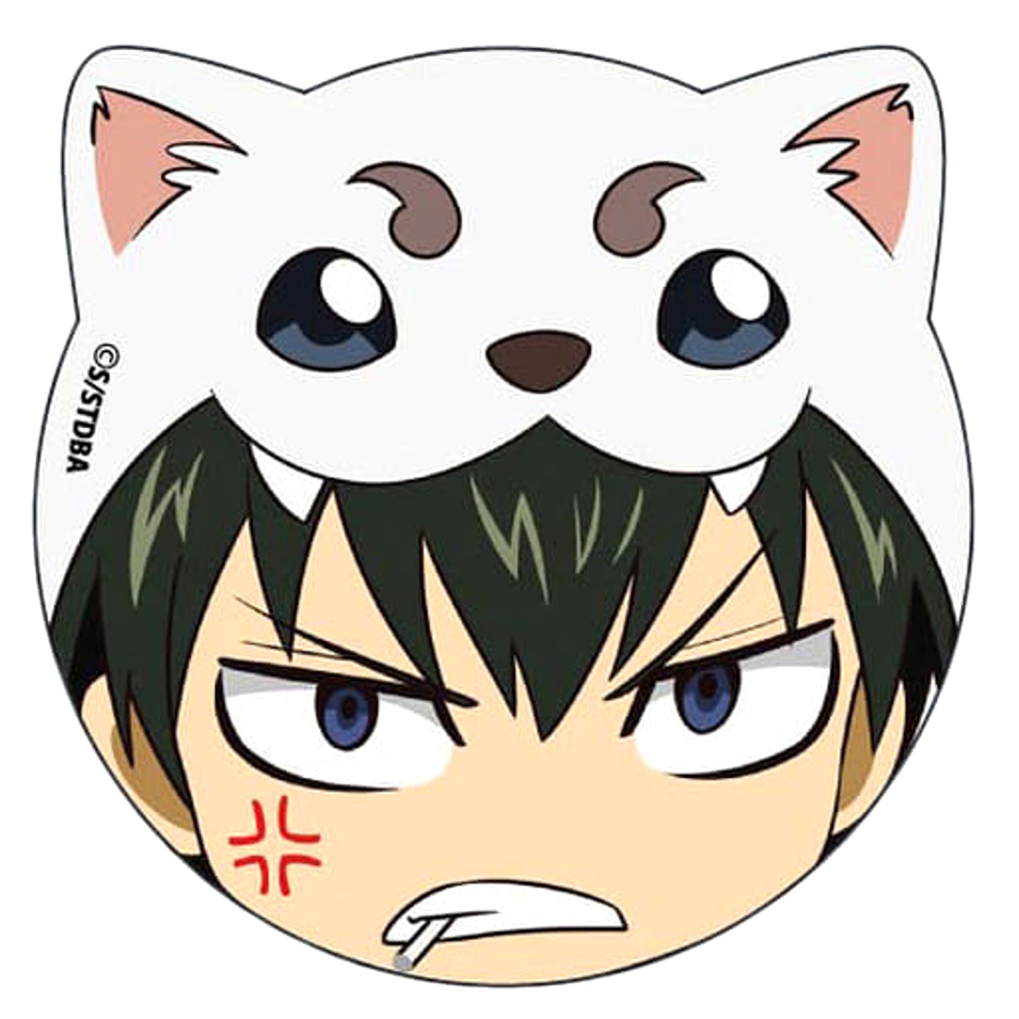 Gintama Toushirou Hijikata Kemomimi Can Badge Buttons [USED]