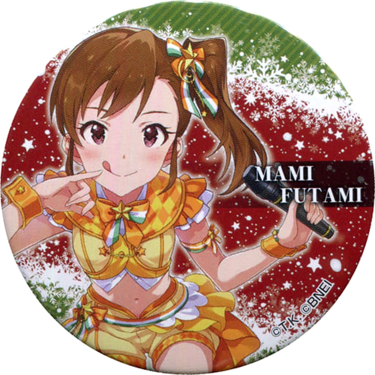 THE IDOLM@STER Mami Futami Normal Trading Can Badge Part 1 A The IDOLM@STER Tokyu Hands Limited Buttons [USED]