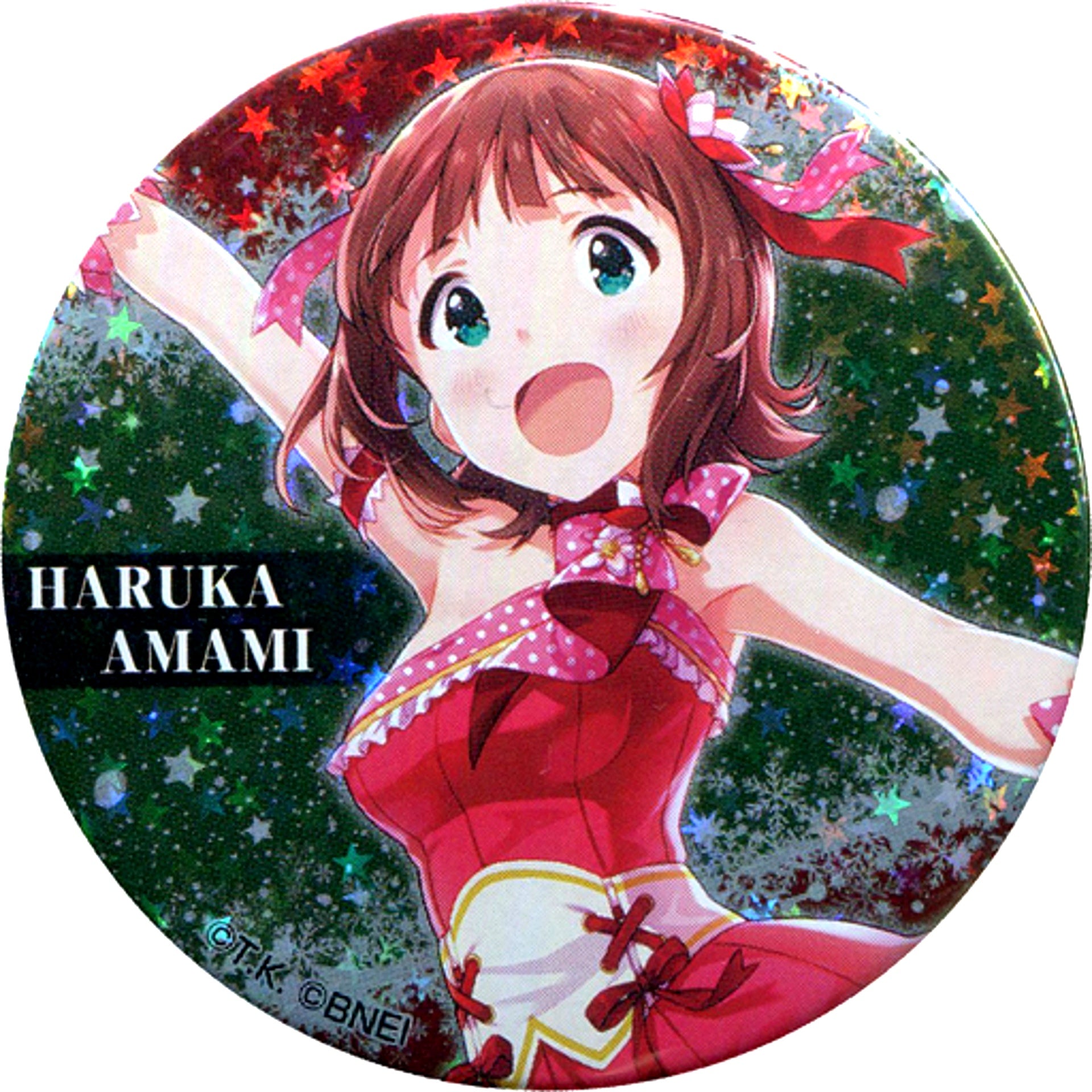 Haruka Amami Hologram The Idolmaster Trading Badge Vol. 1 A The Idolmaster x Tokyu Hands Limited [USED]