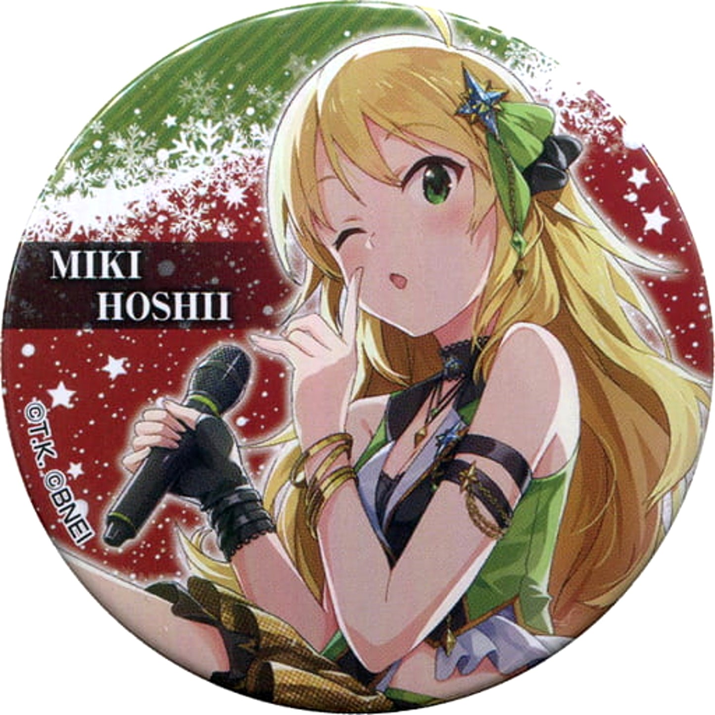 THE IDOLM@STER Miki Hoshii Normal Trading Can Badge Part 1 B Tokyu Hands Limited Buttons [USED]