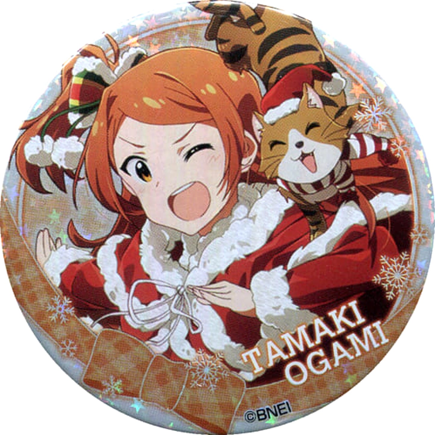 THE IDOLM@STER Million Live! Tamaki Ogami Hologram Trading Can Badge Part 1 A THE IDOLM@STER X Tokyu Hands Limited Buttons [USED]